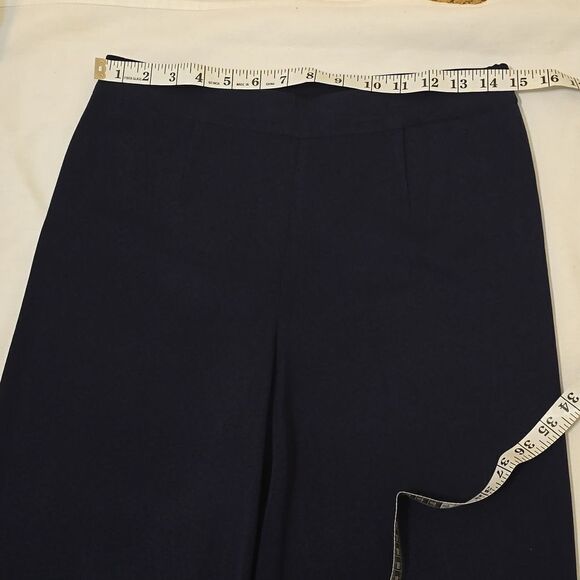 - Exclusively misook navy blue straight leg pant size small - Picture 3 of 7